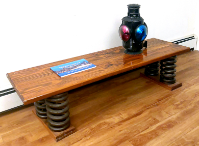Railcar Bolster Spring Coffee Table