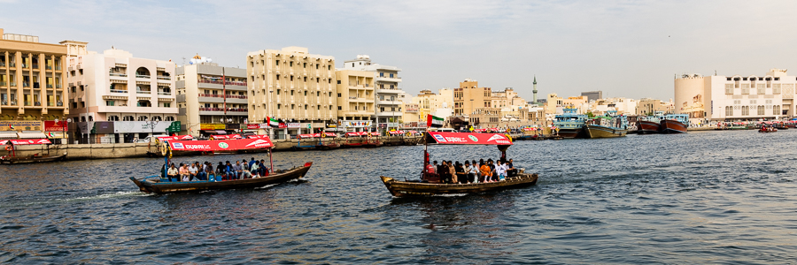 Abra boats on Dubai Creek - Photo by Len