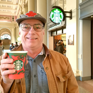 Coffee at Starbucks - Vancouver BC, Canada