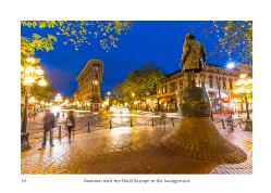 Gastown with the Hotel Europe in the background