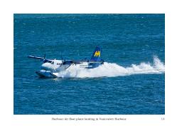 Harbour Air float plane landing in Vancouver Harbour