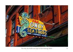 The Only Sea Foods neon sign on East Hastings Street