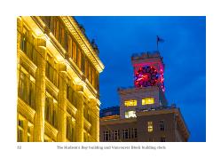 The Hudson's Bay building and the Vancouver Block building clock