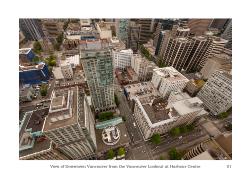 View of Downtown Vancouver from the Vancouver Lookout at Harbour Centre