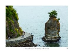 Siwash Rock and the Stanley Park Seawall